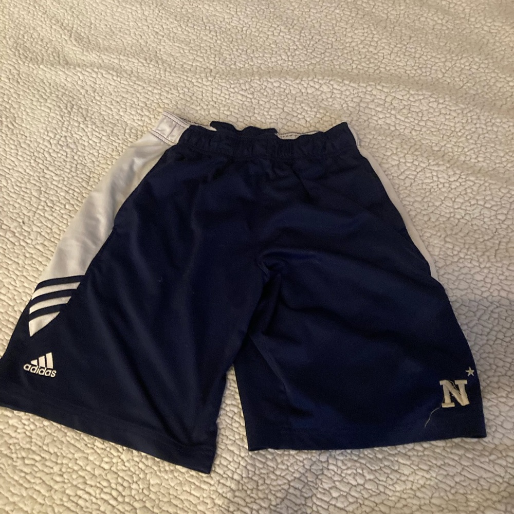 Navy academy athletic shorts